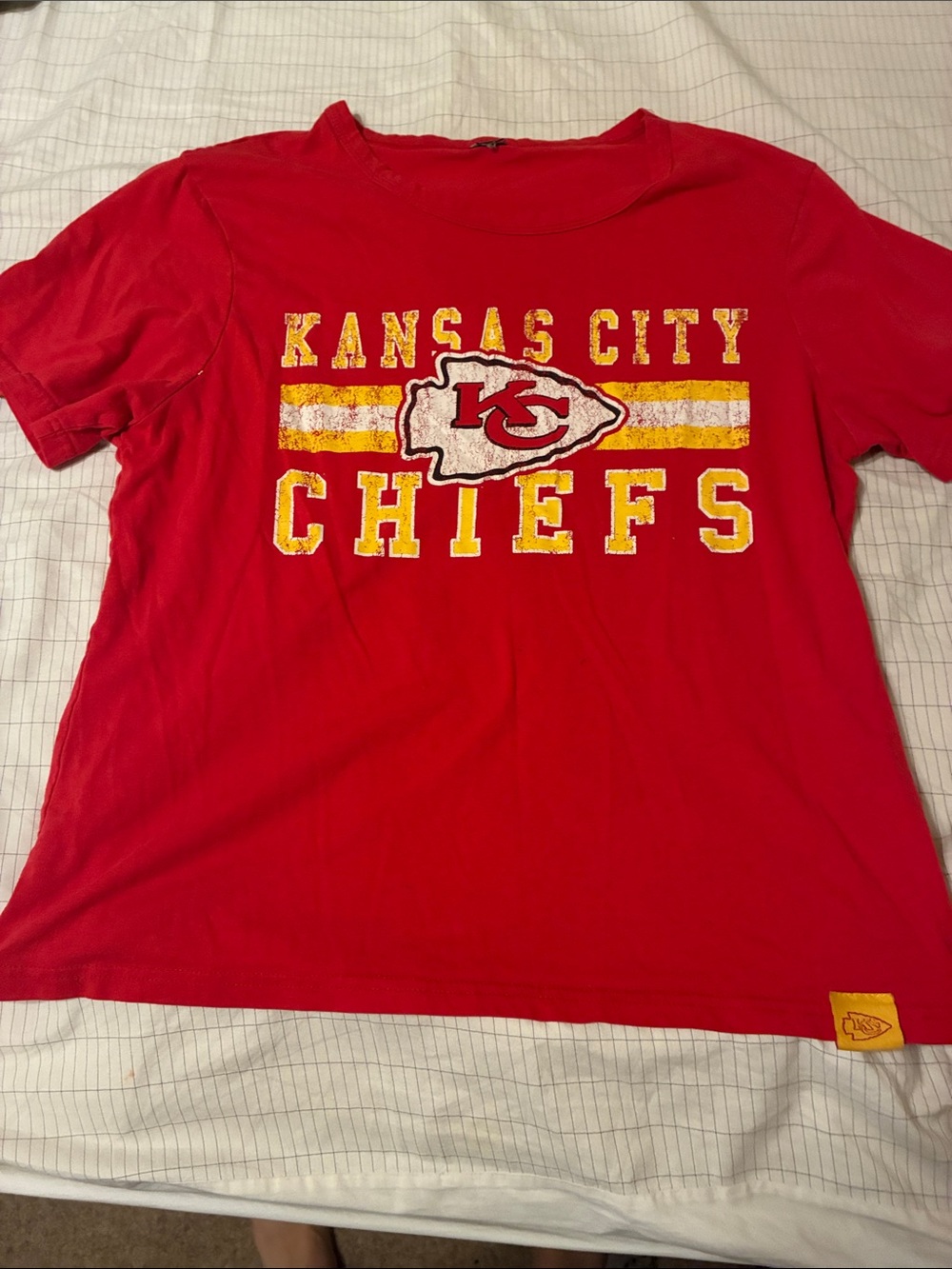 Kansas City Chiefs Red Short Sleeve Tee